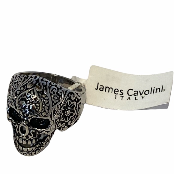 James Cavolini Italy Men’s Skull Ring Size 12, with tags - Picture 1 of 6